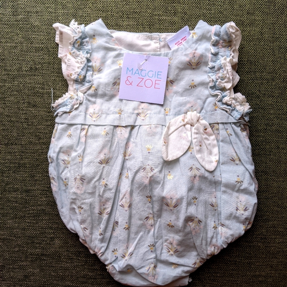 NWT Maggie & Zoe romper 3-6m
